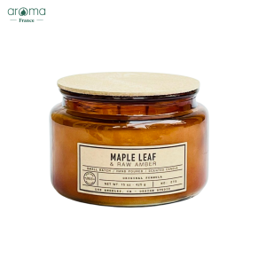 Nến thơm phòng ngủ Aroma tinh dầu gỗ đàn hương quả mọng East West Los Angeles Candle Hũ thủy tinh nắp gỗ 2 tim cotton Đức sáp đậu nành nặng 900Gr 60 giờ