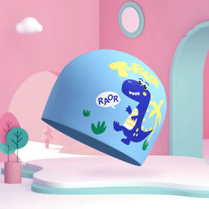 หมวกว่ายน้ำ หมวกว่ายน้ำซิลิโคน สำหรับเด็ก หมวกว่ายน้ำเด็ก แว่นตาว่ายน้ำ หมวกใส่ว่ายน้ำ ใช้ได้ทั้งชายและหญิง kids swim cap กันน้ำ กันแดด