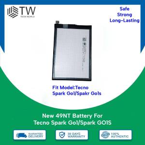 Orihinal AAA Capacity BL-49NT Battery For Tecno Spark Go 1(KL4)/Spark Go 1s(KL4h)