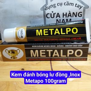 Kem đánh bóng kim loại  METAPO  loại lớn 100ml  dùng cho bề mặt inox đồng nhôm như đồng hồ viền điện thoại lư đồng kem đánh bóng lư đồng sáng bóng như mới _ Cửa Hàng Nam