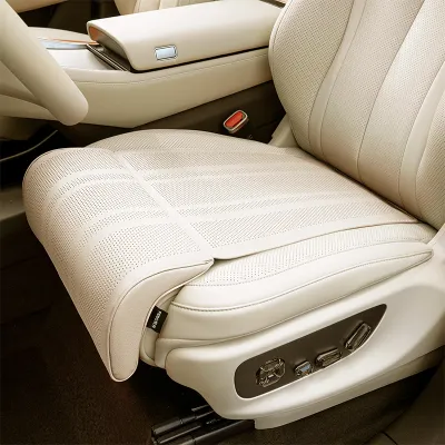 SEAMETAL Car Seat Leg Support Extension Suede Extender Cushion Memory Foam Seat Padding Mat Cover