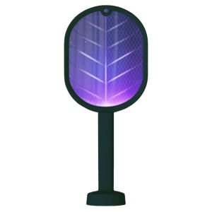 USB ที่ช็อตแมลงแมลงแมลงวันไฟฟ้าแบบพับเก็บได้ไม้กำจัดแมลงแบบมือถือชาร์จไฟได้