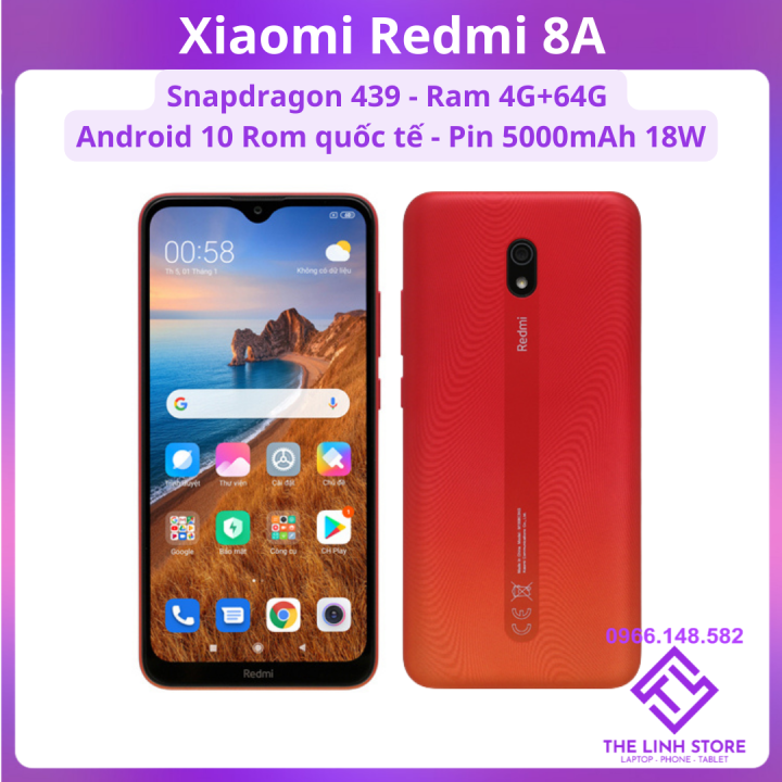 Điện thoại Xiaomi Redmi 8A màn 6.22 inch có tiếng Việt - Pin 5000 mAh