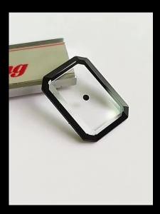 Square Sapphire HD Watch Glass for Premiere H3250 H3257 H3759 H4199 Transparent with Black Edge Replacement Repair Part