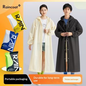 SERENEGLOW Adult Thickened Long Section Raincoat Outdoor Hiking Portable Waterproof Hooded Poncho