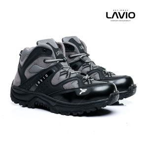 Sepatu Safety Pria Ujung Besi OriginaI Lavio Gibson Abu Untuk Kerja Proyek Lapangan 36 37 38 39 40 41 42 43 44 45 46