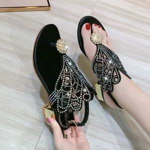 Phiên bản Hàn Quốc thời trang của dép gót trung bình với dép chống trượt cho phụ nữ
