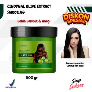 Cindynal Olive Masker Rambut Melembutkan Menutrisi Serta Menjadikan Rambut Mudah Diatur 500 gr BPOM Hair Mask