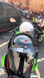 KEITH Half Cut Helmet SIRIM Approved Steng Topi Keledar with e Visor MHR 半边帽