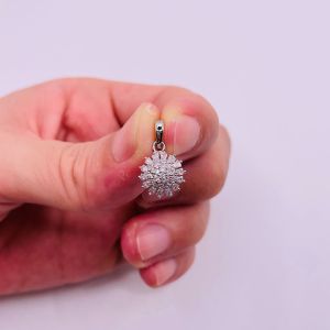 Mặt dây chuyền titan nhỏ gọn sang trọng Mặt charm titan vòng cổ thanh lịch màu vàng hoặc trắng mã M6 trangsucmoiluatuoi.RIN
