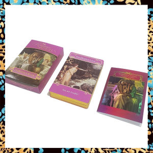 The Romance Angels Oracle Card Deck | with Paper Guide Book | Standard Big Size 11.5x8cm | 44 Sheets Tarot Cards and Guidebook | Love Divination Card | English Version 12x7cm Tarot Card
