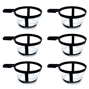 Set of 6 Reusable Coffee Filters High Efficiency Nylon Basket for Coffee Maker Perfect for Coffee Enthusiasts