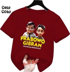Kaos Dewasa Dan Anak2 Gemoy Prabowo Gibran Indonesia Maju Viral 2024 Kaos Anak Kaos Murah Gemoy Capres Prabowo Gibran