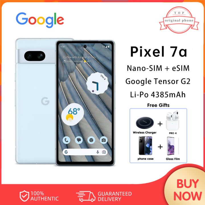 Google Pixel 7a US Version Unlocked 8GB RAM + 128GB ROM Single Sim + eSIM 5G Mobile Phone Google Tensor G2 (5nm) 4385 mAh NFC Original