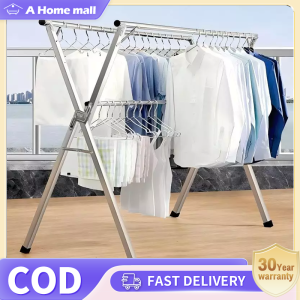Foldable Sampayan Stainless Steel Clothes Hanger Stand Stainless Laundry Rack For Indoor Outdoor