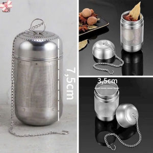 Lọc Trà Inox 304 Có Nắp Và Dây Xích – Dụng Cụ Pha Trà Lọc Thảo Mộc Hầm Súp Dễ Dùng Bền Đẹp