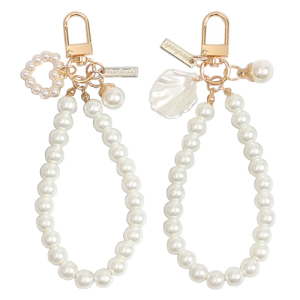 Retro-ngọc trai dây xích điện thoại quyến rũ Trái Tim Mặt dây chuyền xe Key-Holder đồ treo trang trí Shell trang trí mặt dây chuyền cho phụ nữ