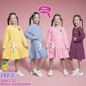 Little pineapple kariN bordir dress tunik anak 3-8Y
