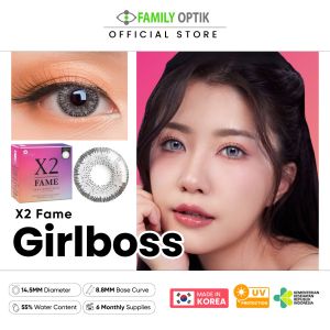 X2 Fame Girl Boss Monthly Softlens Warna