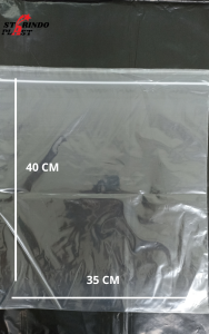 Plastik ziplock jumbo Klip 1 pack isi 25 pcs untuk sepatu tas Ukuran 35 x 40cm Starindoplast