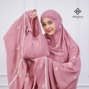 Mukena Alhanan Premium Coquette Pita Desain Elegan - Seri Eksklusif