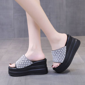 HF Xăng Đan Đế Xuồng Cho Nữ Giày Đế Xuồng Thời Trang Phong Cách Hàn Quốc Chất Lượng Cao Xăng Đan Đế Xuồng Nâng Nhẹ Chống Trượt Xăng Đan Đế Xuồng Thoải Mái Và Thường Ngày Mặc Ngoài Kasut Wedges Perempuan 22032606