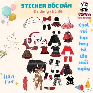 (B2)Bộ Avatar Sticker đồ chơi bóc dán bộ kit diy sáng tạo cho bé