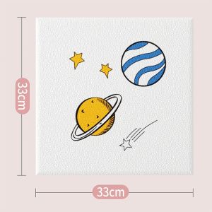 Walpeper Dinding Kamar/Wall Sticker Dinding Walpaper Busa Dinding[UK:33x33CM Tebal : 8 mm] / Wallpaper Foam 3D Headboard Bed /Dekorasi Kamar Ruangan Headboard Bed  Home Decor Headboard Wall Panel 3D/ Hiasan Dinding/ Karakter Anak Wall Sticker Kamar Tidur