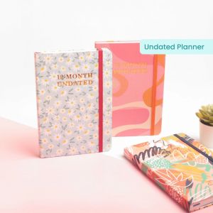 Bukuqu 12 MONTH UNDATED Planner - Buku Agenda - Weekly planner