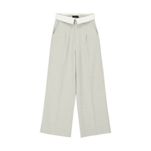 STUDIO UNKNOWN - Rome Fold Trousers  กางเกงขาบานดีเทลพับขอบเอว