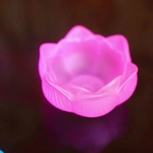 SXH  Colorful Glass Butter Holder   Seven-Star Lotus Candle Holder Butter Lamp Windproof Candle Holder Eternal Light Offering Lamp Buddha Lamp