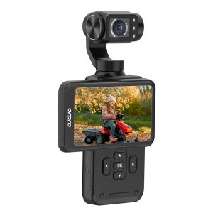 ORDRO M5 5K Vlogging Camera Small Handheld Camcorder with 3-Axis Stabilizer 120° Ultra-Wide Angle IR Night Vision 3.5 Rotatable IPS Screen for Photography YouTube TikTok