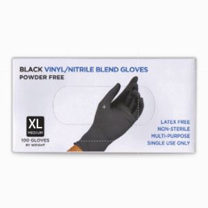 100/200/500pcs/box Disposable Nitrile Gloves Highly elastic gloves Black Vinyl Nitrile Mixed Food Grade Latex Gloves#ST01