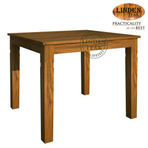 Handcrafted Solid Teak Wood Fixblock-100 Dining Table Furniture