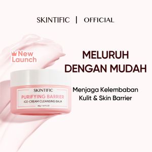 [Ready Stock] SKINTIFIC Cleansing Balm Make Up Remover 40g Purifying Barrier Ice Cream Pembersih Makeup Muka Cosmetics Oil