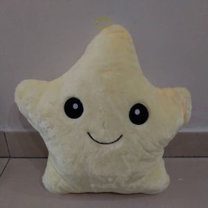 (Ready Stock) Colorful Glowing Pillows Led Light Luminous Star Shape Pillow Soft Kawaii Plush Light Pillow Cushion Stuffed Doll Kids Toys Gifts