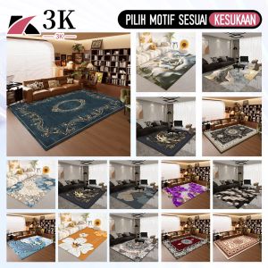 (3K Surabaya) LOKAL Karpet Permadani UK 160X210CM Besar/Karpet Ruang Tamu Karpet Aesthetic Anti Slip