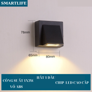 Đèn hắt tường treo gắn trang trí trong nhà ngoài trời decor chống kháng nước 220v