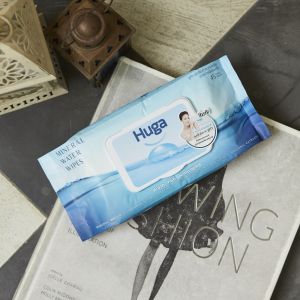 ฮูก้า ทิชชู่เปียก สูตรน้ําแร่ธรรมชาติ Huga Mineral Water Wipes 45 แผ่น (2 ชิ้น)