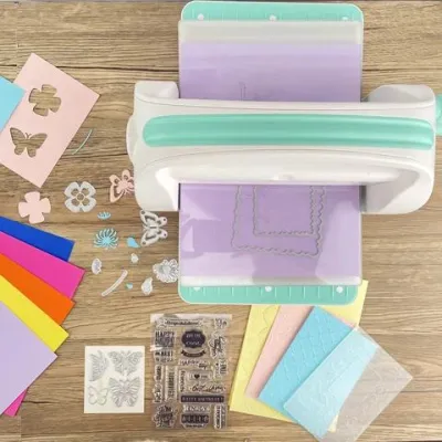 9 inch Manual Die Cutting & Embossing Machine for Scrapbooking Arts & Crafts and party needs fits for A4 size Material