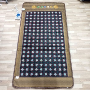 Thảm Đá Nóng Hàn Quốc Ngọc Bích Tourmaline 100x190cm Vải Nhung Ion Sưởi Ấm Massage Xài Điện PVN9243
