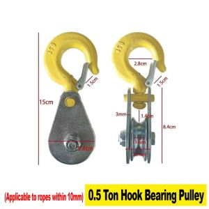 Lifting Hook Pulley with Bearing Micro Electric Small Crane Wire Rope Lower Hook Group Movable