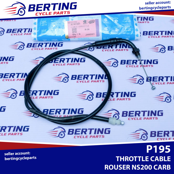 THROTTLE CABLE Rouser NS200 Carb Genuine JL161201 Lazada PH