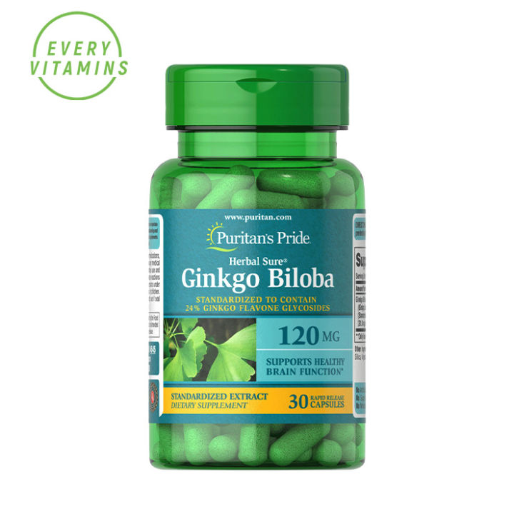 Ginkgo Biloba Standardized Extract 120 Mg 30 Capsules Puritan S Pride Lazada Ph