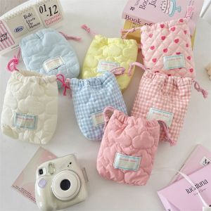 MOIRA ป้องกันรอยขีดข่วน กระเป๋ากล้องแบบมีเชือกรูด ดีไซน์ขนาดเล็ก ป้องกันฝุ่น กระเป๋าเก็บกล้อง ใช้งานได้หลากหลาย กระเป๋าถือ กระเป๋าลิปสติกขนาดเล็ก ท่องเที่ยวกลางแจ้ง