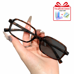 Rectangle Frame Eyeglasses With Grade 0-400 Nearsighted Glasses Womans Anti Blue Light Eyeglass
