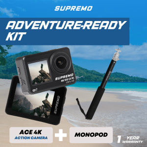 Bundle 4 Supremo Ace 4K Dual Display + Monopod
