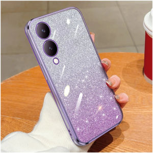 Soft Case Import Vivo Y17s Luxury Gliter Tpu Silicon Plating Clear Handphone