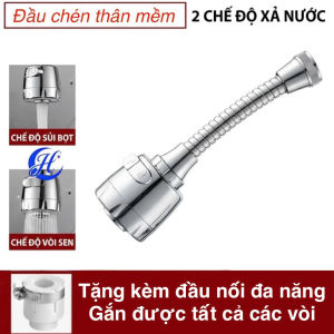 Đầu vòi nước rửa chén tăng áp tặng kèm đầu nối đa năng gắn dc tất cả vòi chén