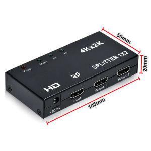 Bộ chia HDMI 1 ra 2 Full HD 1080 hỗ trợ 3D 4K